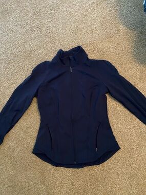 Lu Lu lemon Navy Full-Zip Athletic Jacket